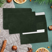 Green envelope for Christmas greeting cards