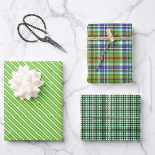 Green Envy Wrapping Paper Sheet