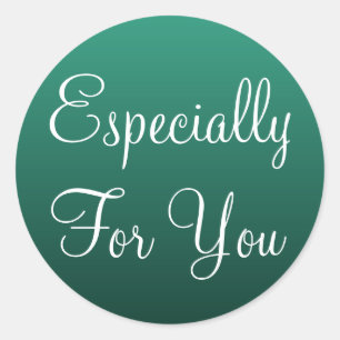 Green Especially For You Stickers