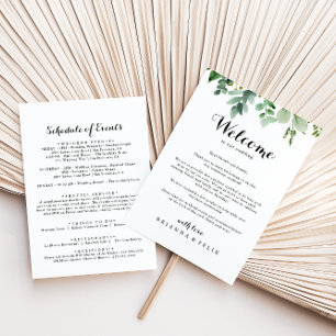 Green Eucalyptus Botanical Wedding Welcome Letter