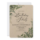 Green Eucalyptus Leaves Botanical Birthday Party