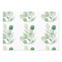 Green Eucalyptus pastel leaves