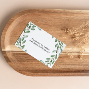 Green EucalyptusTropical Website Insert Card