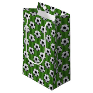 Green European Football Pattern Small Gift Bag
