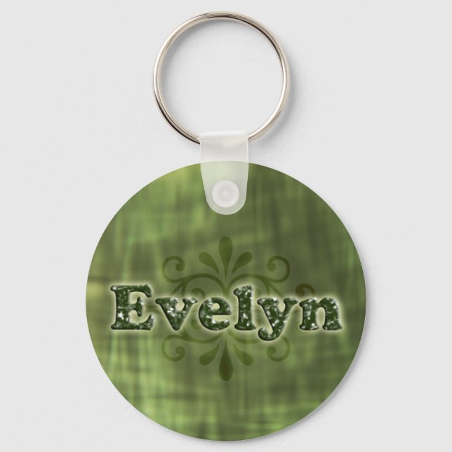 Green Evelyn Key Ring (Front)