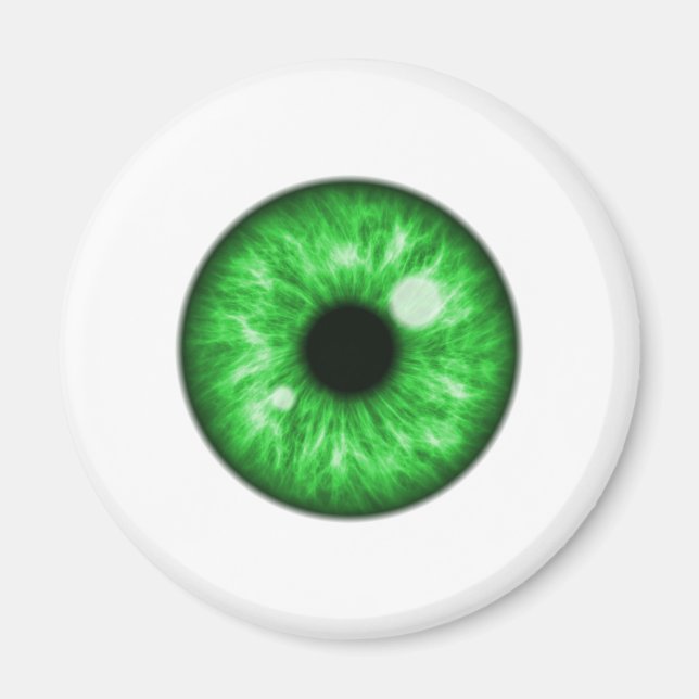 Green Eye Ball Funny Magnet (Front)