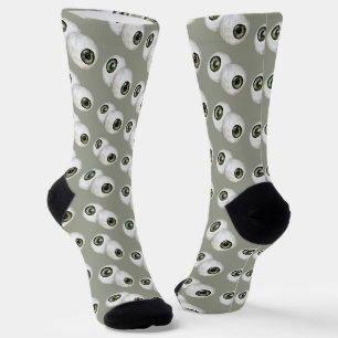 Green Eye Balls Halloween Socks