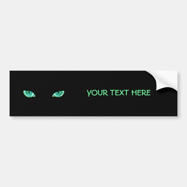 Green Eye Bumper Sticker (Front)