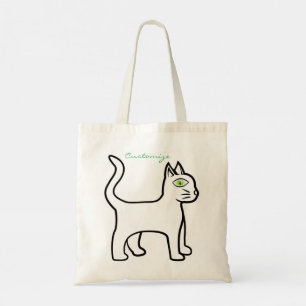 Green-eye Cat Thunder_Cove Tote Bag
