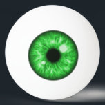 Green Eye Funny Ping Pong Ball<br><div class="desc">A beautiful green eye graphic makes the ping pong ball looking like an eyeball. Show off these ping pong balls with such a detailed iris eye art drawing at your ping pong table, they certainly would stir up much fun and interesting conversations with your friends and family for a long...</div>