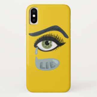 Green Eye In Tears Full Of Lies iPhone X Case