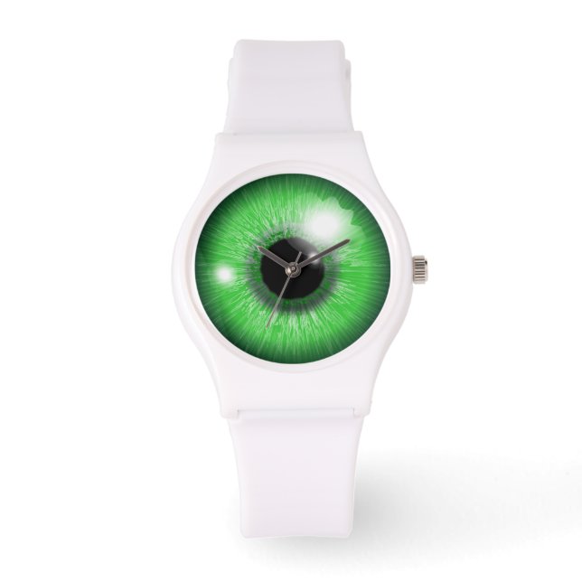 green eye iris design watch (Front)