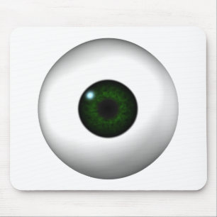 green eye mouse mat