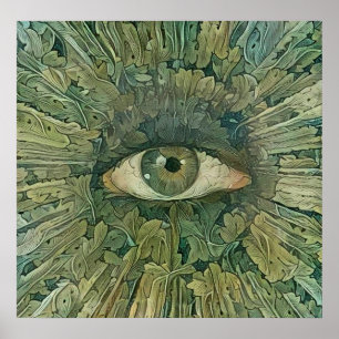 Green Eye of Nature Poster