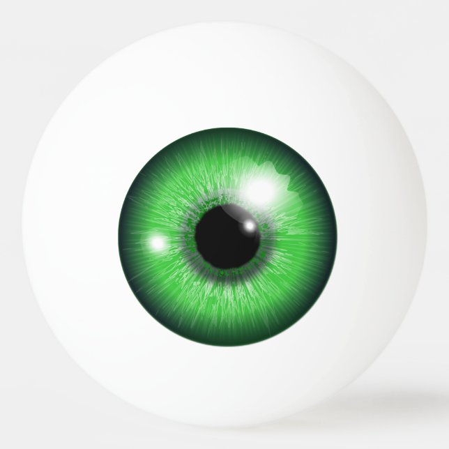 Green Eye Ping pong Ball (Front)