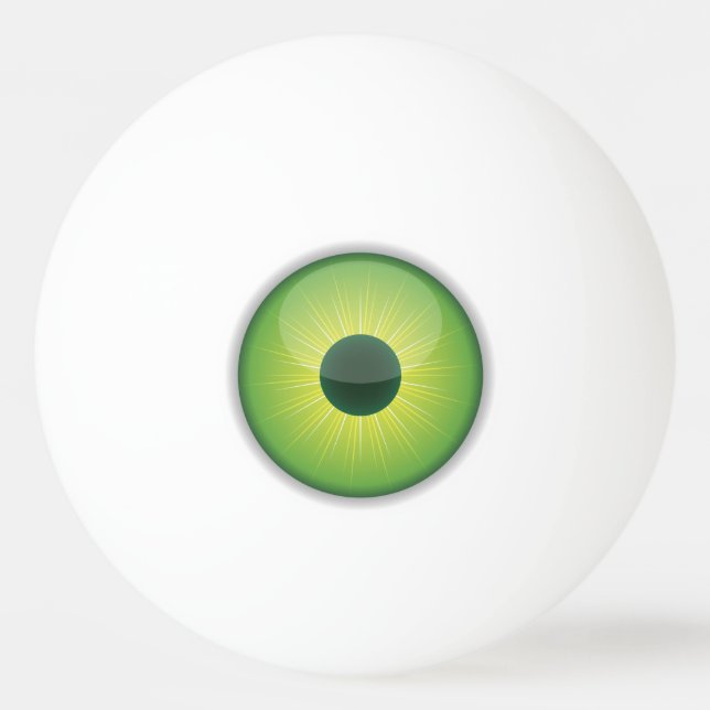 Green Eye Ping Pong Ball Eyeballs (Front)