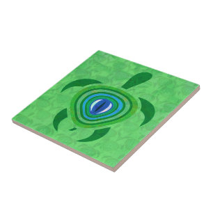 Green Eye Turtle Tile