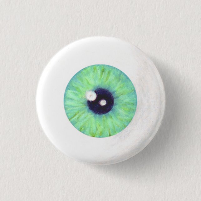 Green Eyeball Button (Front)