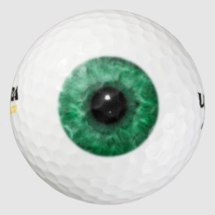 Green Eyeball Golf Balls