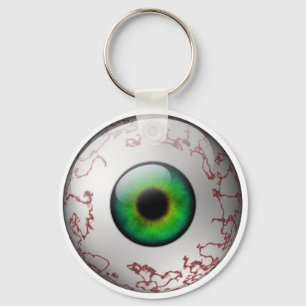 Green Eyeball Keyring