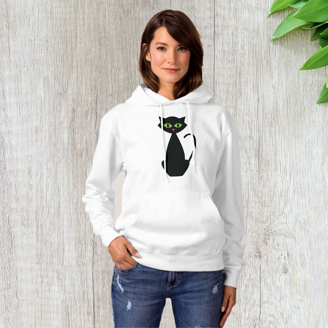 Green Eyed Black Cat Hoodie (Creator Uploaded)