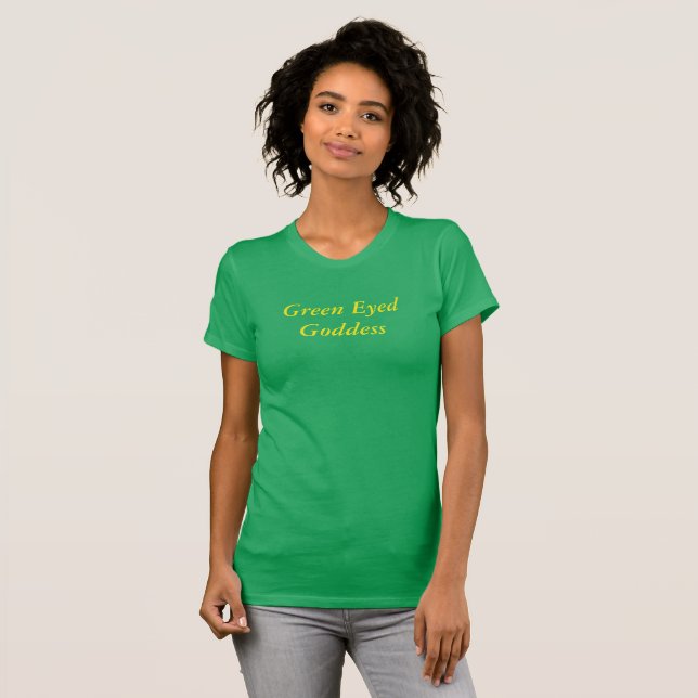 Green eyed goddess T-Shirt (Front Full)
