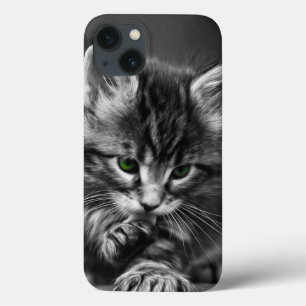 Green Eyed Kitten iPhone 13 Case