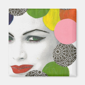 Green Eyed Lady Magnet