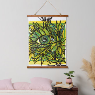 Green Eyed Nature Hanging Tapestry