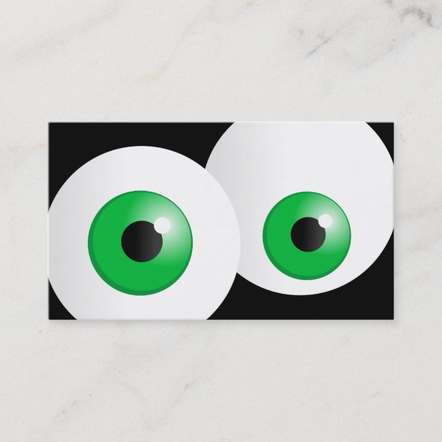 Green Eyes Business Card (Front)