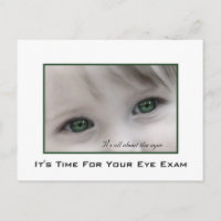 Green Eyes Eye Exam Appointment Reminder
