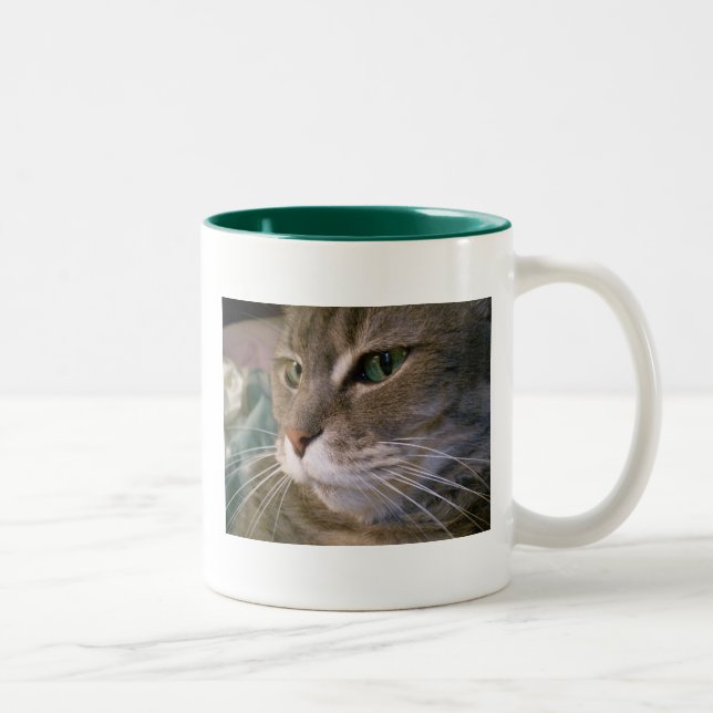 Green Eyes Two-Tone Coffee Mug (Right)