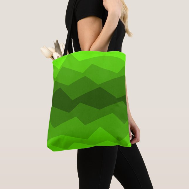 Green Fade  Tote Bag (Close Up)