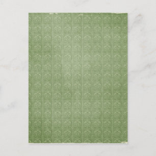 Green Faded Pattern Postcard