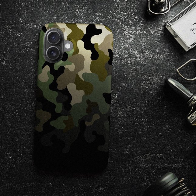 Green Fading Camo Camouflage Case-Mate iPhone Case (Green Fading Camo Camouflage iPhone Case)