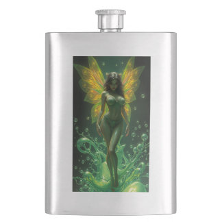 Green Fairy Absinthe Hip Flask