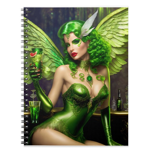 Green Fairy: Absinthe Notebook (Front)