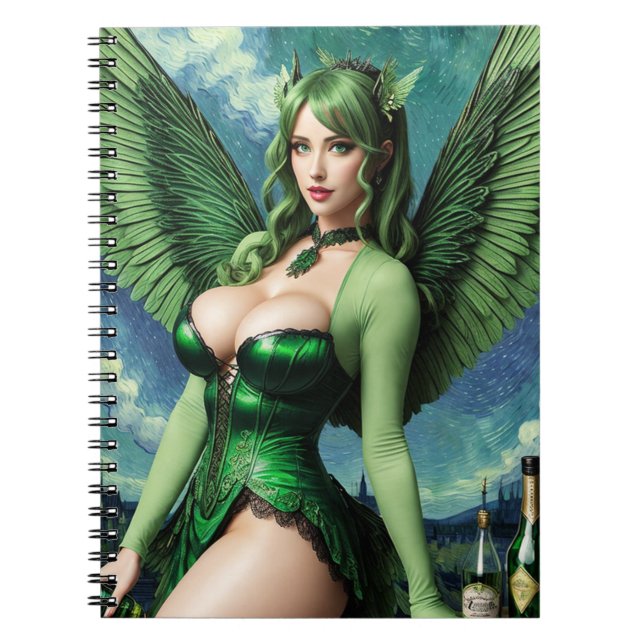 Green Fairy: Absinthe Notebook (Front)
