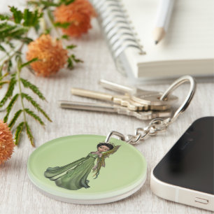 Green Fairy Key Ring