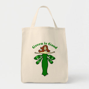 Green Fairy Organic Grocery Tote Bag