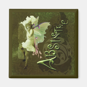 Green Fairy Splashy Collage III Magnet
