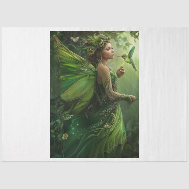 Green Fairy Tissue Paper (Front)