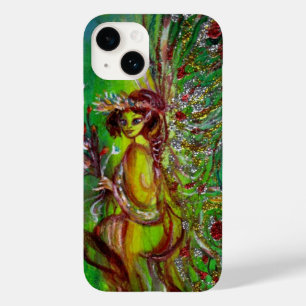 GREEN FAIRY WITH GOLD SPARKLES IN MOONLIGHT Case-Mate iPhone 14 CASE