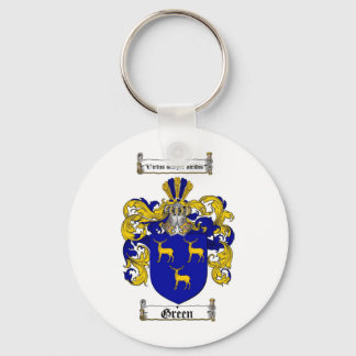GREEN FAMILY CREST -  GREEN COAT OF ARMS KEY RING