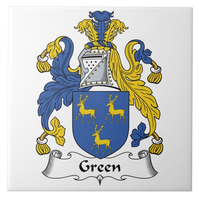 Green Family Crest Tile (Front)