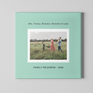 Green Family Memory Photo Canvas Print
