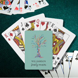 Green Family Reunion Playing Cards