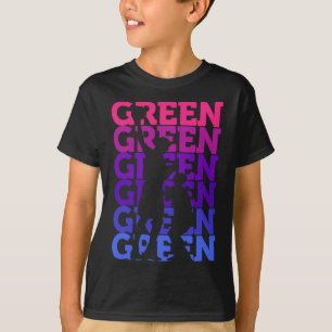 Green Fan Basketball Lover Ball Amazing Gift Fan T-Shirt