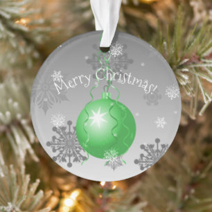 Green Fancy Christmas Ornament