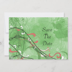 Green Fancy Save The Date